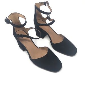 Annalise Ankle Strap Pump In Suede 